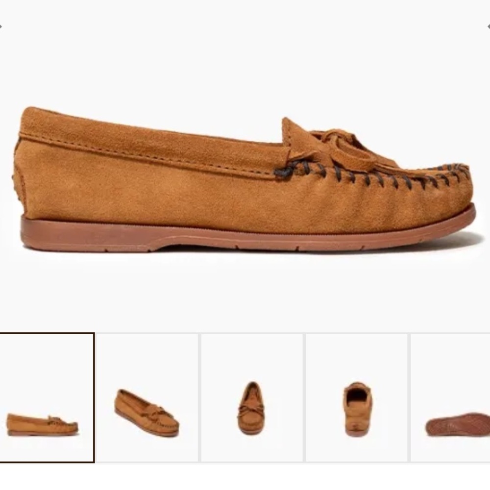 Minnetonka women’s Tie Slip On 8.5